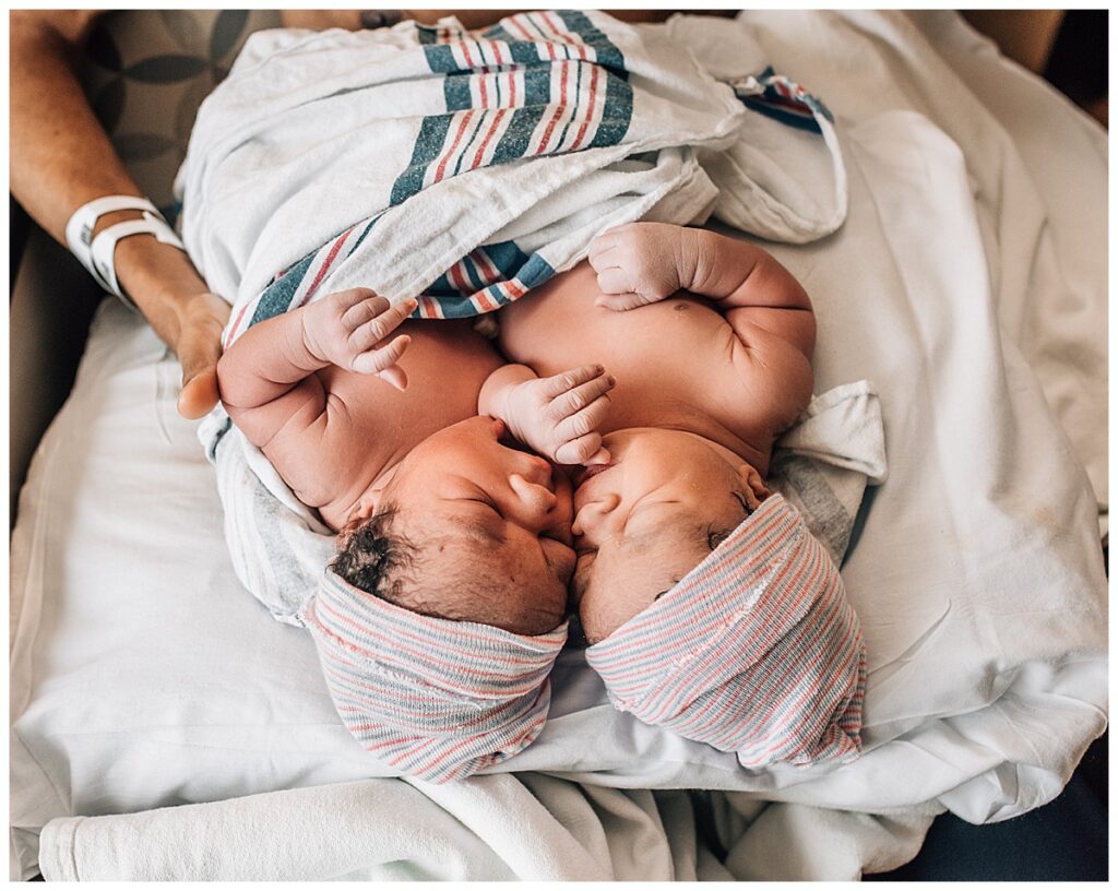twin fresh 48 hospital newborn photography Ann Arbor